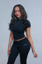 Load image into Gallery viewer, WB SCRIPT BLACK CAPRI SET
