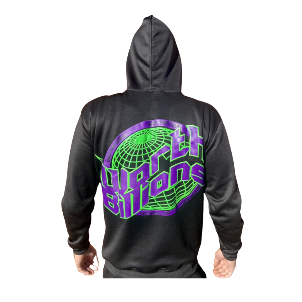 WORTH BILLIONS GLOBE HOODIE